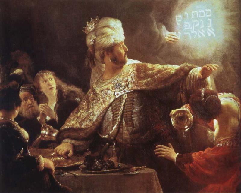 REMBRANDT Harmenszoon van Rijn Belshazzar-s Feast china oil painting image